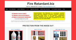Desktop Screenshot of fire-retardant.biz