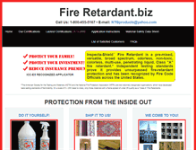 Tablet Screenshot of fire-retardant.biz